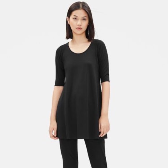 Eileen Fisher Tops - Eileen Fisher VISCOSE JERSEY TUNIC xxs